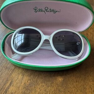 Lilly Pulitzer White Sunglasses